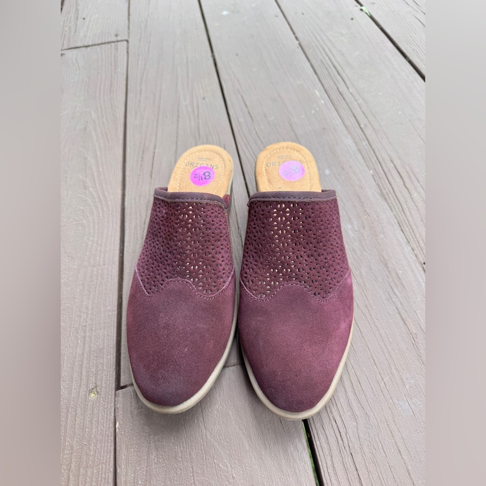 Earth Origins Women's Burgundy Slip-On Shoes